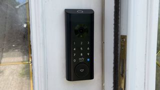 Eufy E330 on backyard door